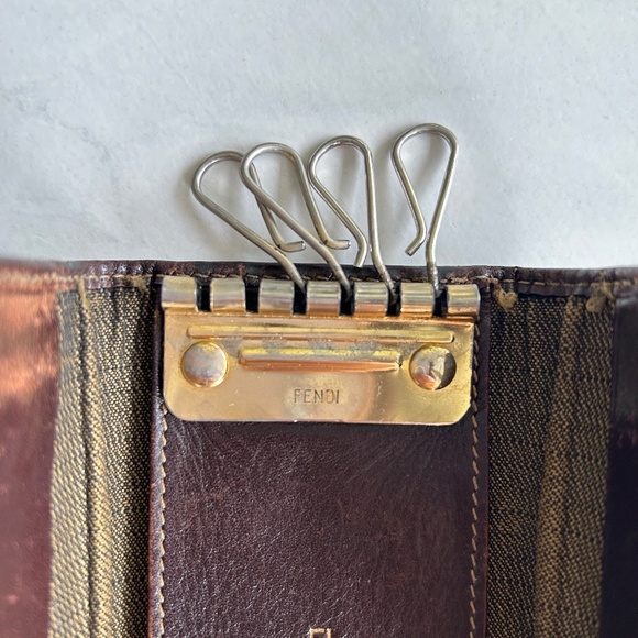 Authentic Fendi Key Case/ Holder Zucca Print - Picture 7 of 7